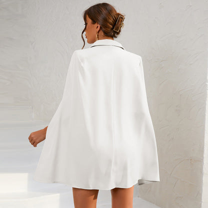 Savannah | Women's Blazer Dress with Cape – Elegant & Powerful Statement Piece