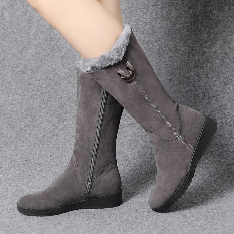 Erika | Women's Winter Boots – Fleece-Lined, Cozy & Anti-Slip Sole