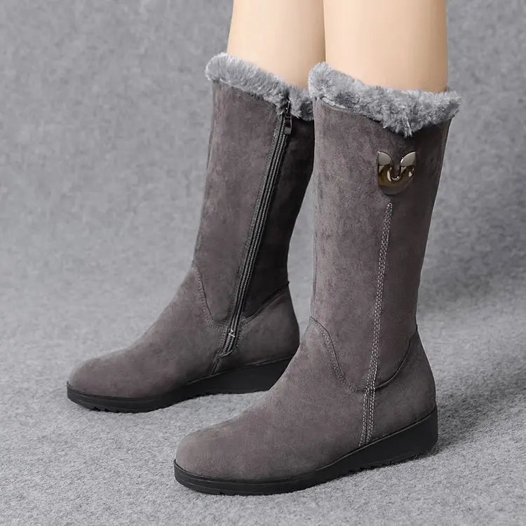 Erika | Women's Winter Boots – Fleece-Lined, Cozy & Anti-Slip Sole