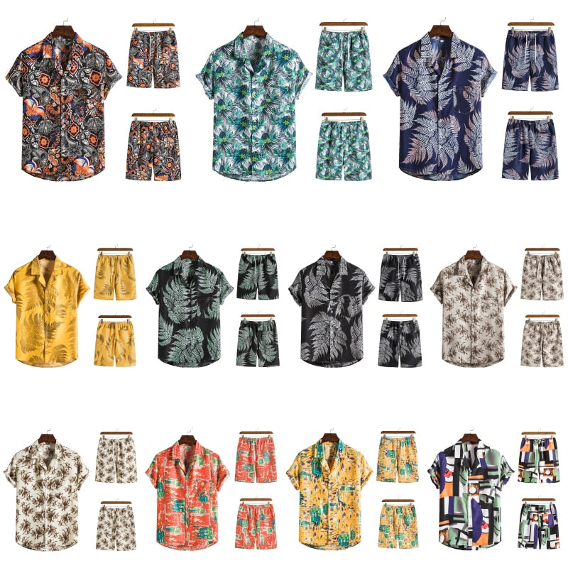 Ahmed | Men's Hawaiian Shirt & Shorts Set – Vibrant, Breezy & Perfect for Summer