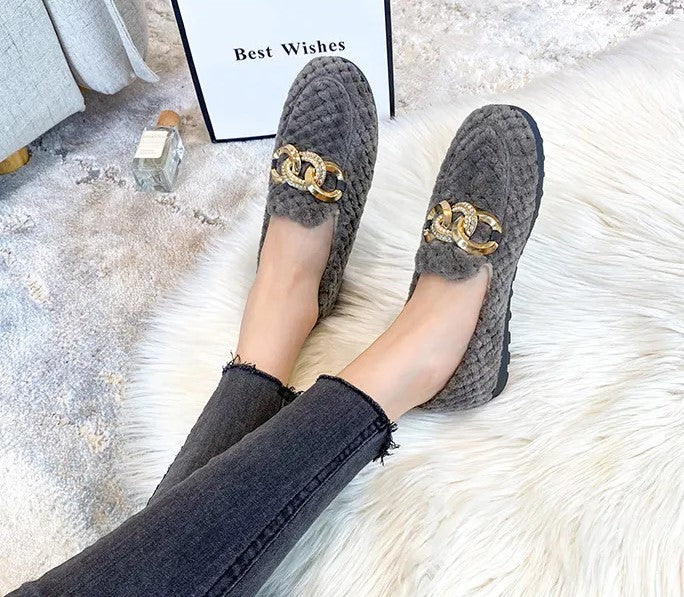 Lilly | Women's Winter Plush Loafers – Cozy, Warm & Effortlessly Chic