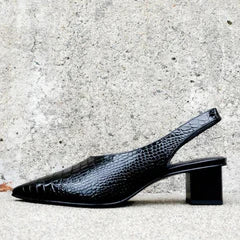 Janelle | Women's Comfort Pumps – Croco Embossed, Arch-Support & Fashion-Forward