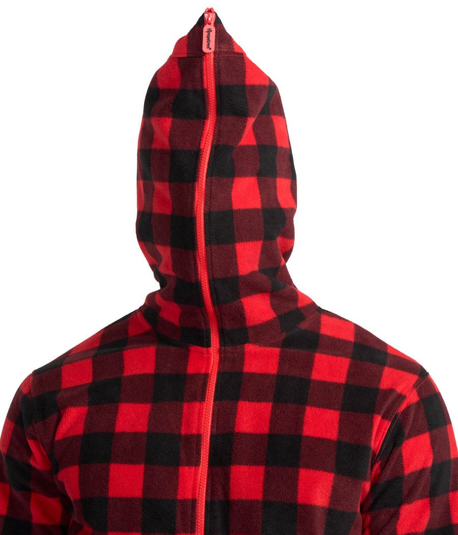 Ralph | Men's Plaid Hooded Onesie – Thermal, Plush & Perfect for Lounging