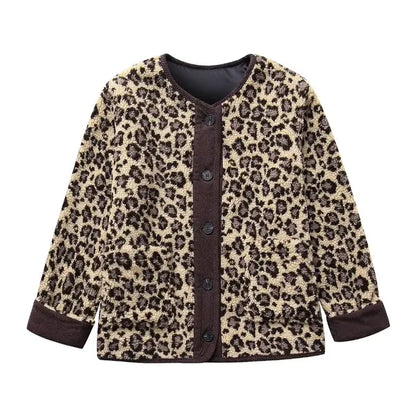 Luna | Leopard Fleece Jacket - Cozy and Chic Oversized Fleece for Effortless Style