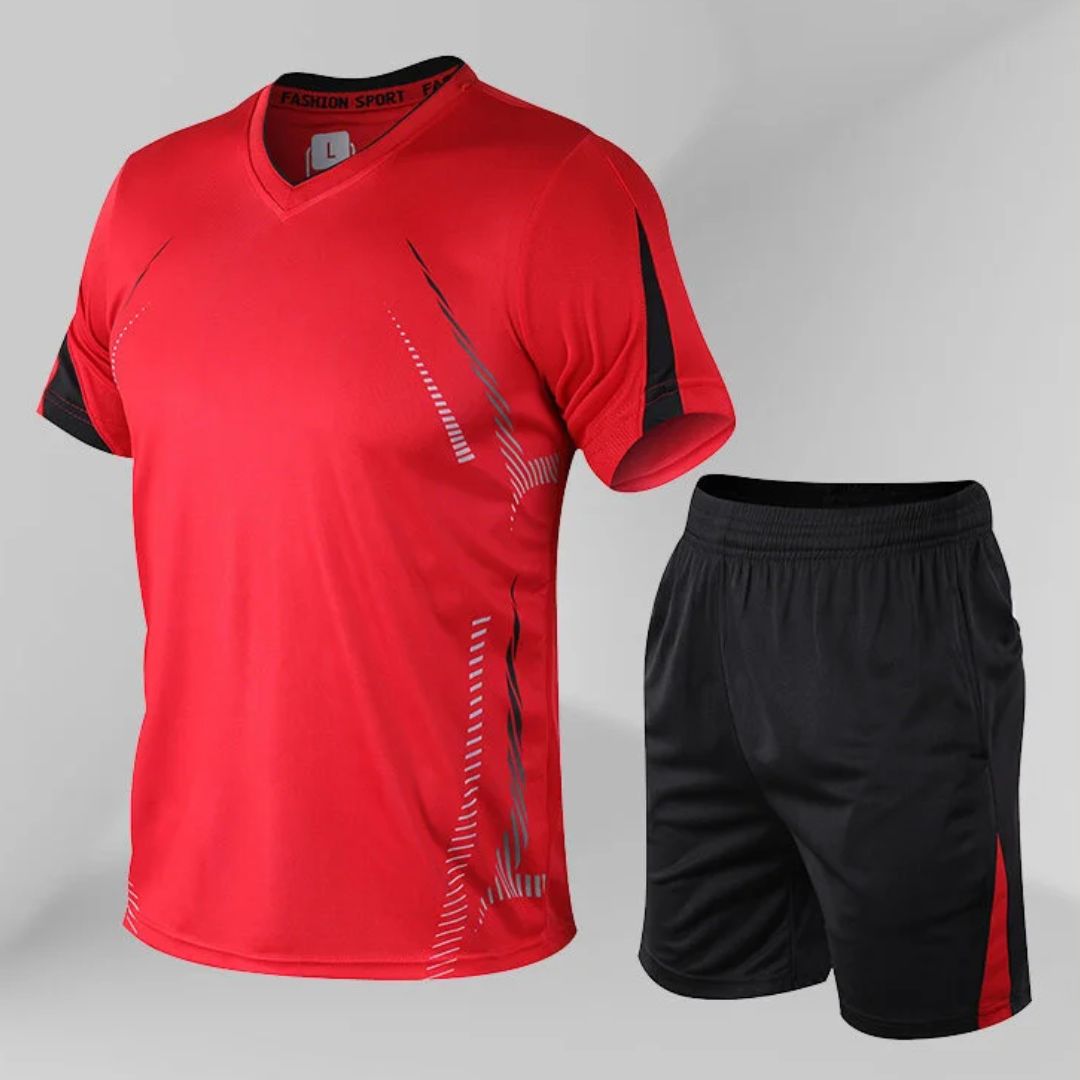 Troy | Men's Sportswear Set – Breathable T-Shirt & Quick-Dry Shorts for Active Performance