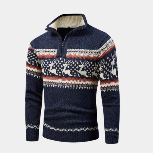 Scandinavian Zip Pullover | Cozy Comfort with Nordic Flair