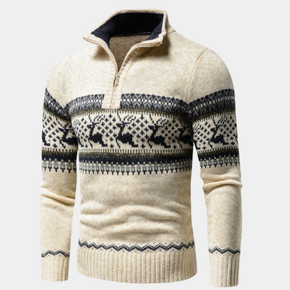 Scandinavian Zip Pullover | Cozy Comfort with Nordic Flair