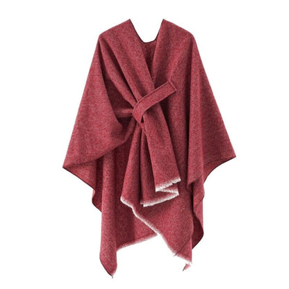 Paige | Women's Cashmere Poncho – Retro & Stylish Shawl Cloak for Cozy Elegance