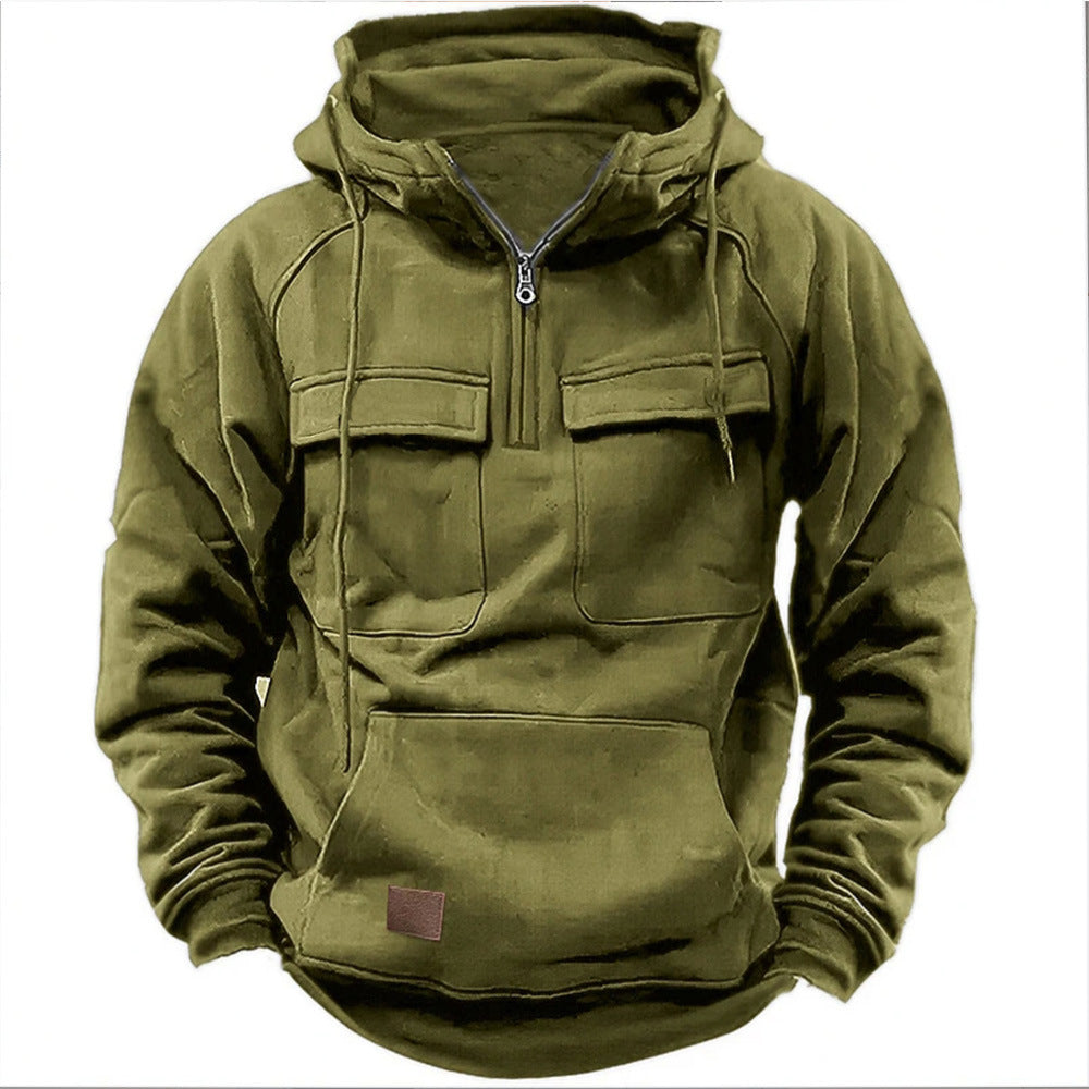 Henry | Men's Tactical Hoodie Jacket - Multi-Pocket Outdoor Hooded Sweater