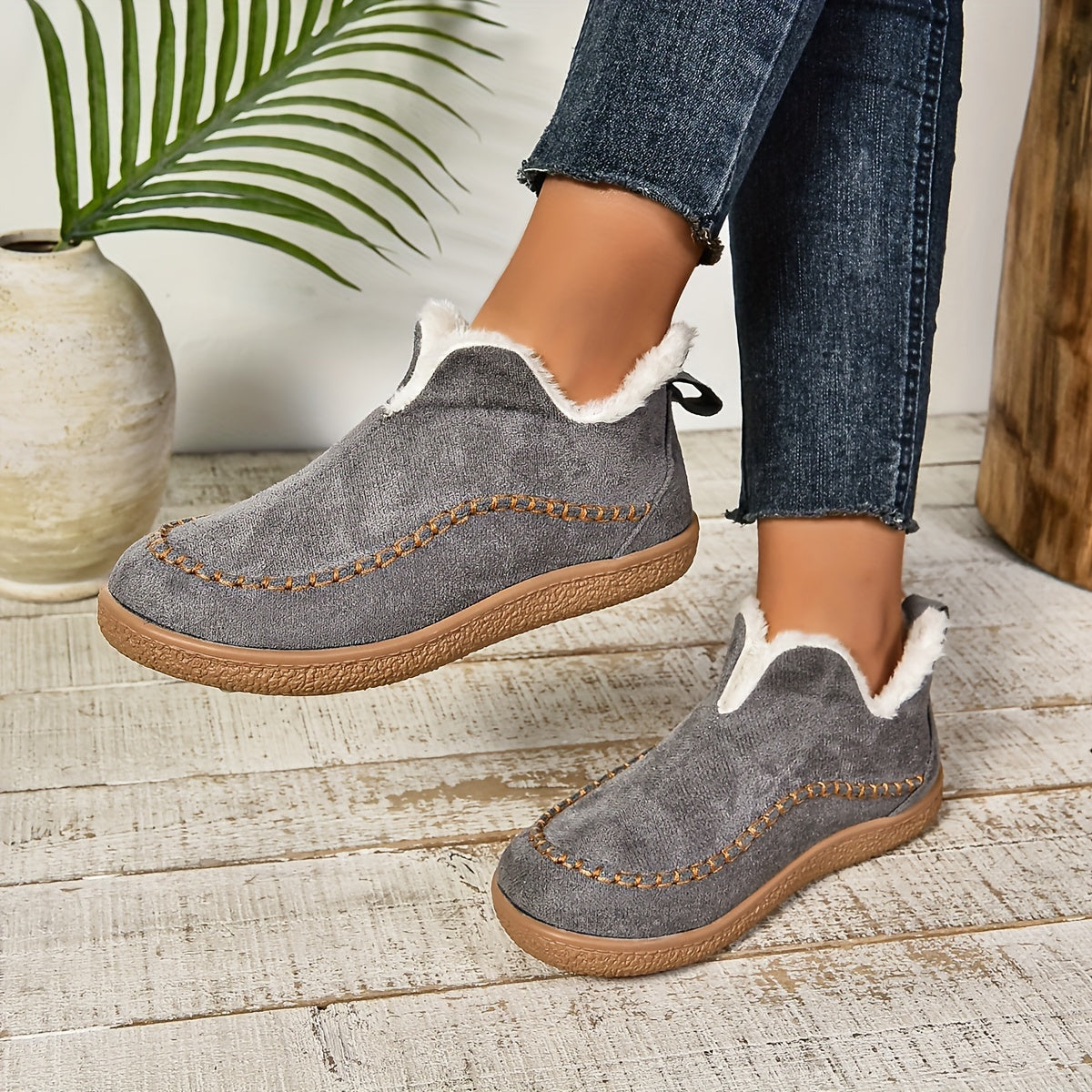 Beth | Women's Fleece-Lined Loafers – Warm, Cozy & Ultra-Comfortable