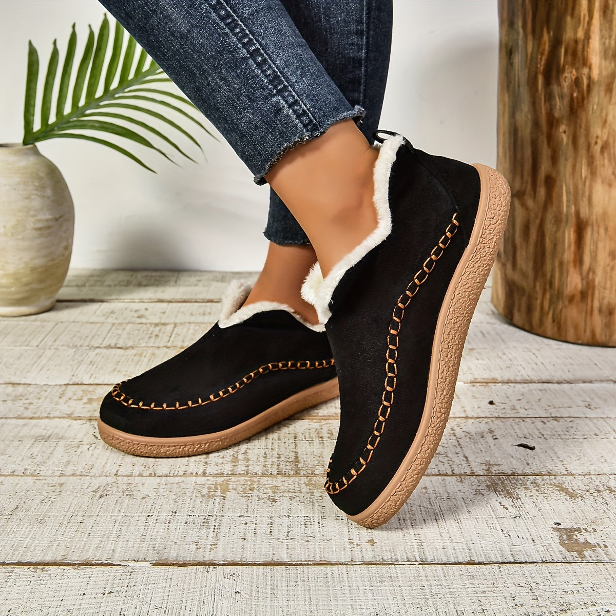 Beth | Women's Fleece-Lined Loafers – Warm, Cozy & Ultra-Comfortable