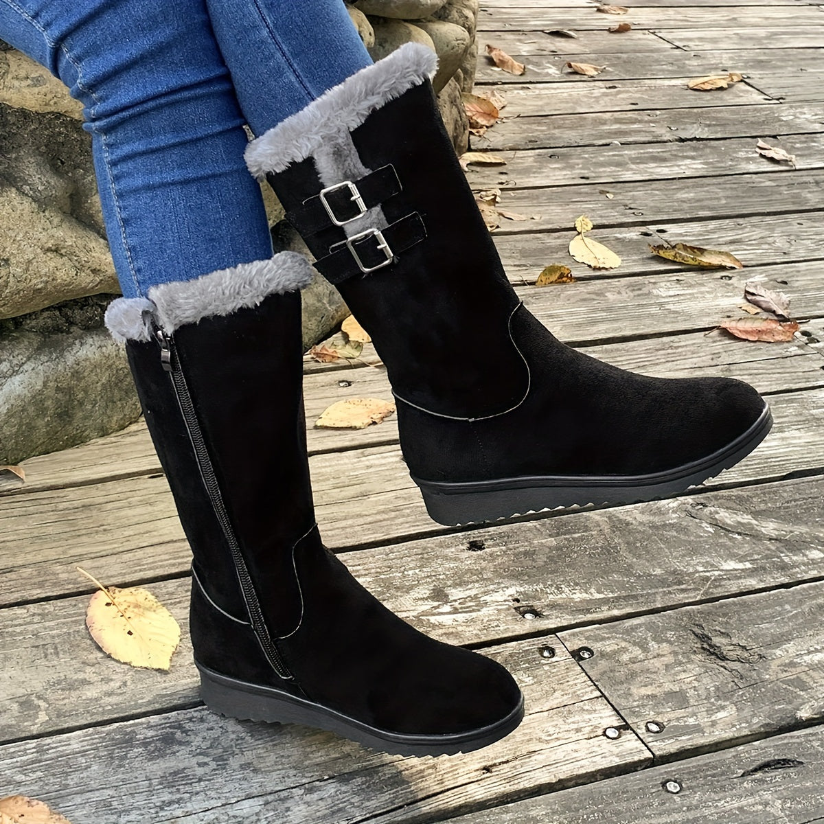 Belinda | Women's Fleece-Lined Winter Boots – Warm, Cozy & Snow-Ready