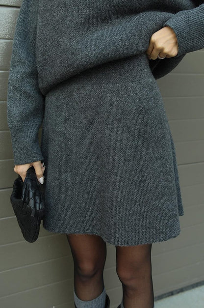 Olivia | Women's Knit Set - Cozy Sweater & Skirt Combo for Effortless Style