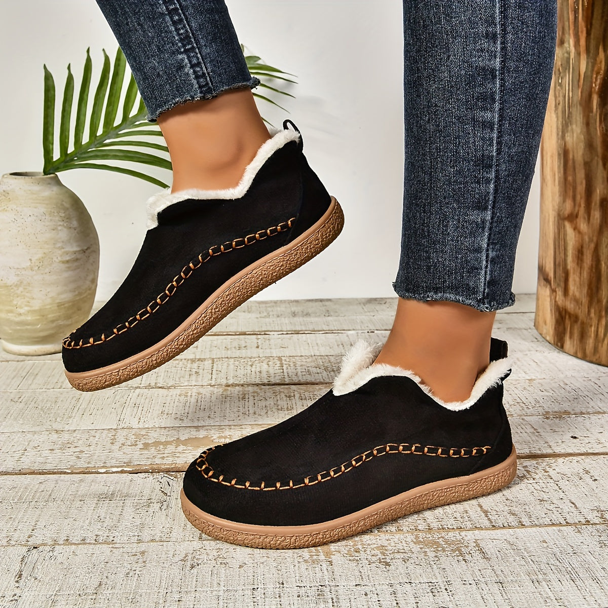 Beth | Women's Fleece-Lined Loafers – Warm, Cozy & Ultra-Comfortable