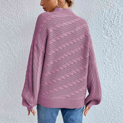 Sylvara | Cozy Cable Knit Sweater for Women Warm Fashion