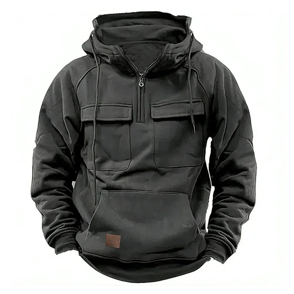 Henry | Men's Tactical Hoodie Jacket - Multi-Pocket Outdoor Hooded Sweater