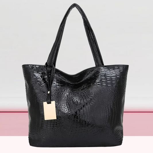 Anastasia | Women's Shoulder Bag - Spacious & Stylish with Crocodile Skin Texture