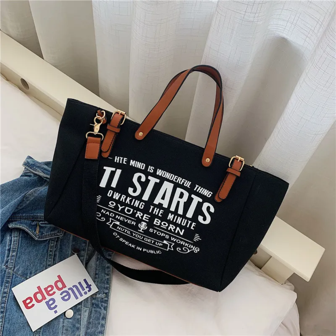 Elowen | Women's Large Tote Bag - Casual & Trendy Canvas Bag