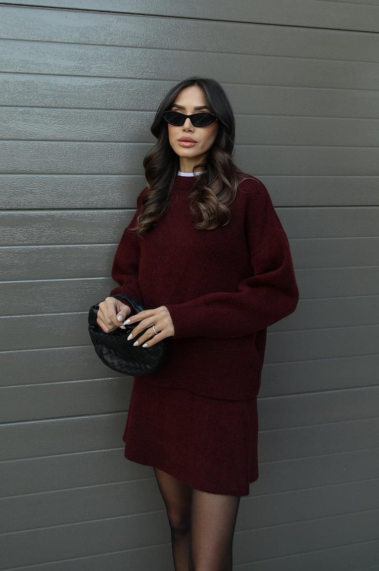 Olivia | Women's Knit Set - Cozy Sweater & Skirt Combo for Effortless Style