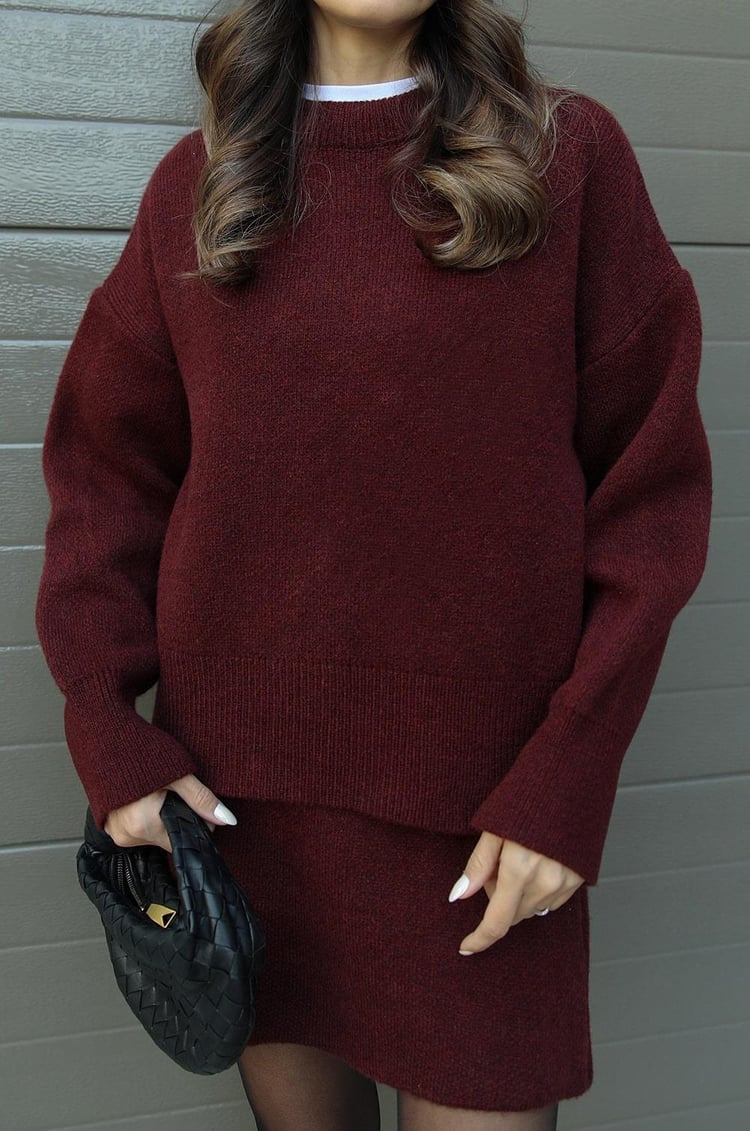 Olivia | Women's Knit Set - Cozy Sweater & Skirt Combo for Effortless Style