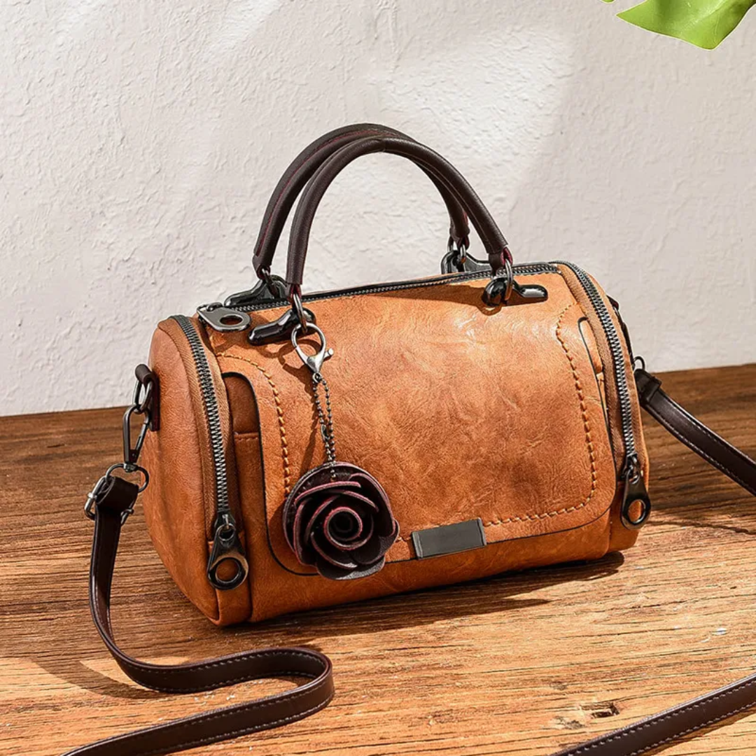 Olive | Women's Boston Bag - Chic & Versatile with Retro Elegance