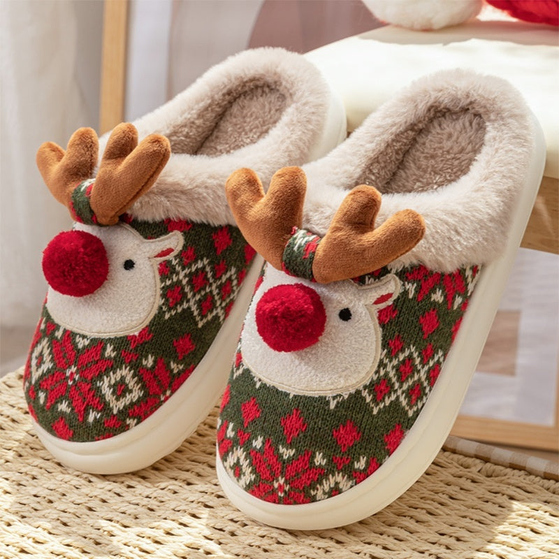 Rudolph | Christmas Reindeer Slippers – Cozy, Soft & Anti-Slip