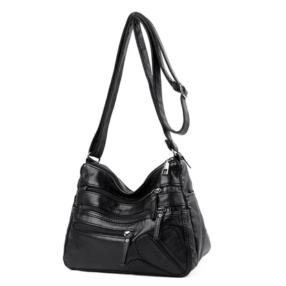 Claire | Women's Shoulder Bag - Practical Vintage Design with Multi-Layer Pockets