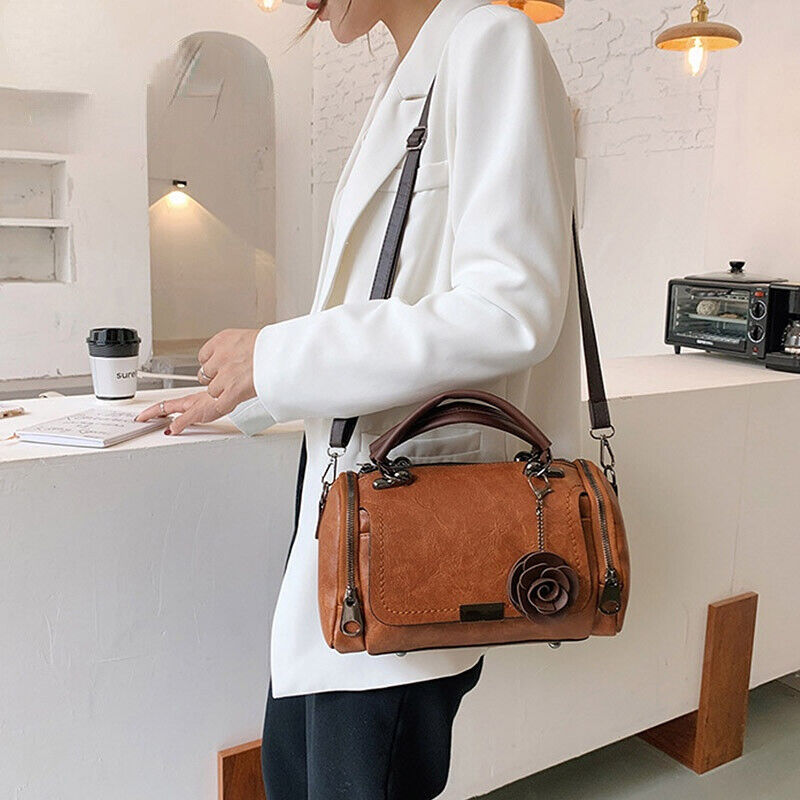 Olive | Women's Boston Bag - Chic & Versatile with Retro Elegance