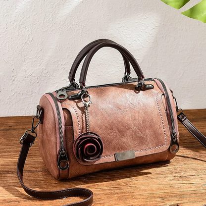 Olive | Women's Boston Bag - Chic & Versatile with Retro Elegance