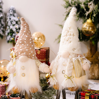 GlowMerry | Christmas Gnome Figurines – Soft, Plush & LED-Lit