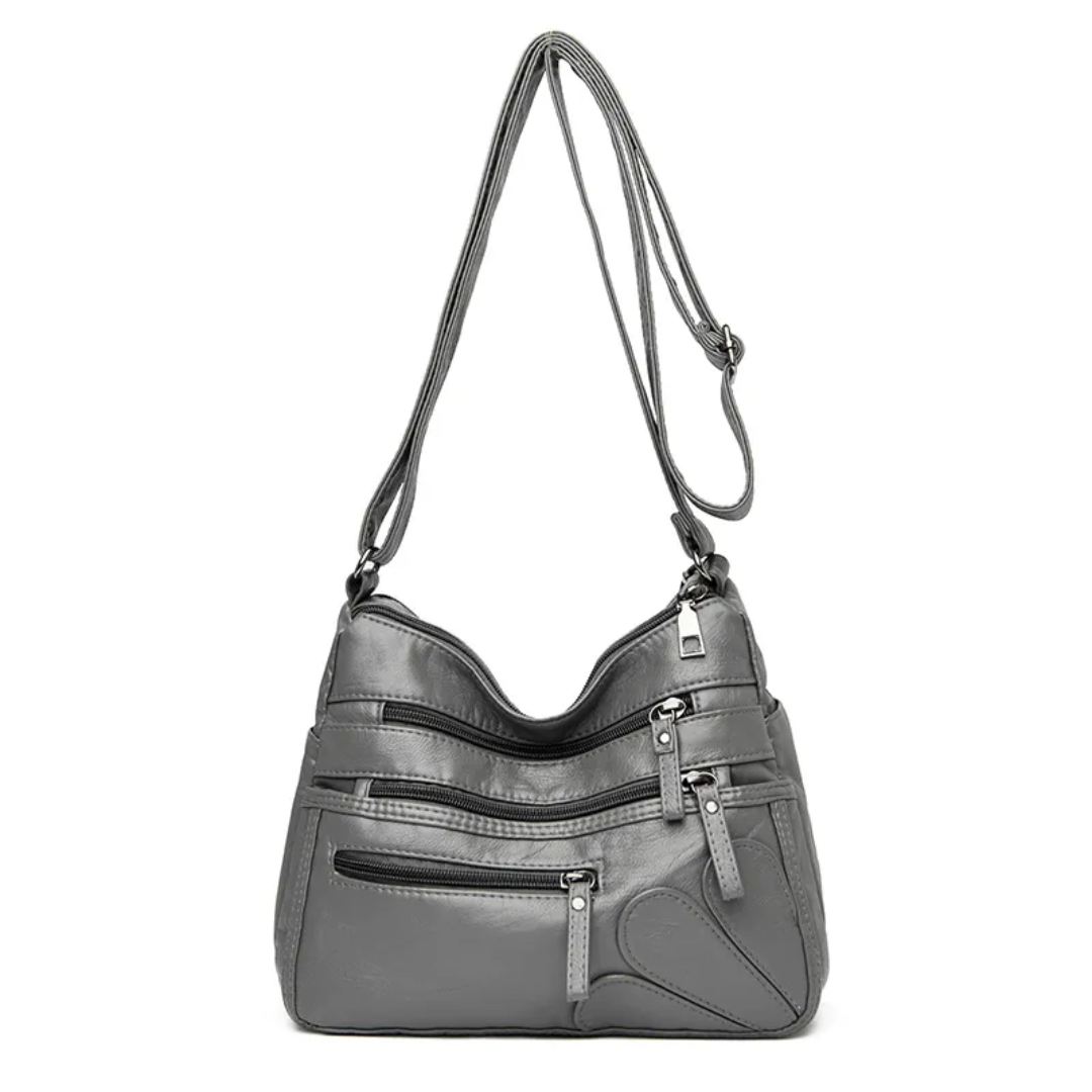 Claire | Women's Shoulder Bag - Practical Vintage Design with Multi-Layer Pockets