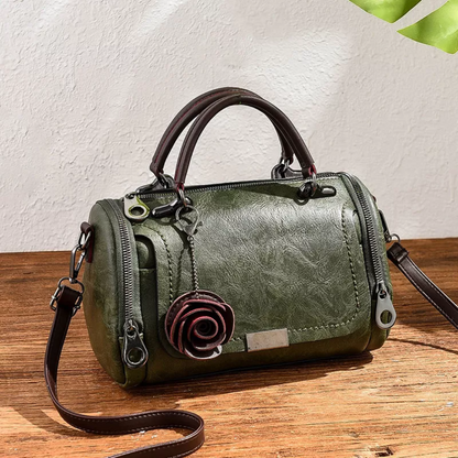 Olive | Women's Boston Bag - Chic & Versatile with Retro Elegance