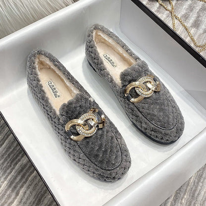 Lilly | Women's Winter Plush Loafers – Cozy, Warm & Effortlessly Chic