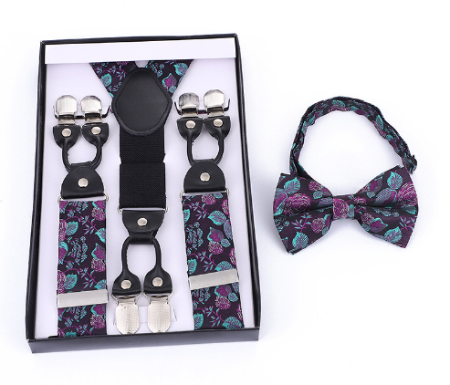 Sebastian | Men's Suspender and Bow Tie Set – Classic, Adjustable & Timelessly Stylish