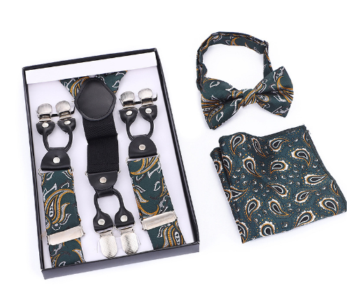 Sebastian | Men's Suspender and Bow Tie Set – Classic, Adjustable & Timelessly Stylish