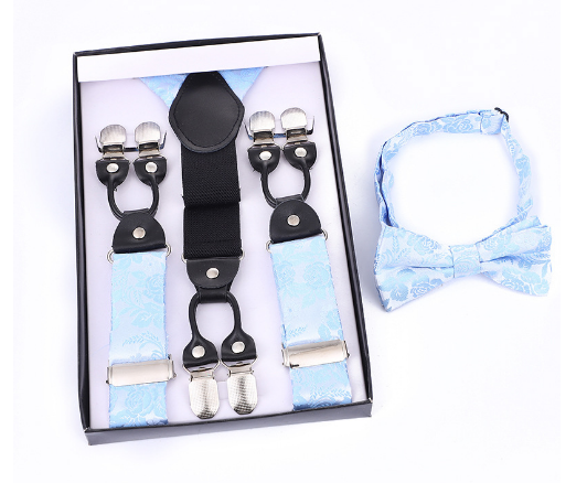 Sebastian | Men's Suspender and Bow Tie Set – Classic, Adjustable & Timelessly Stylish