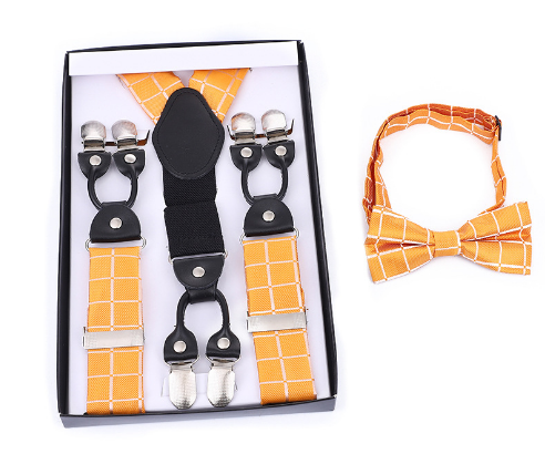 Sebastian | Men's Suspender and Bow Tie Set – Classic, Adjustable & Timelessly Stylish