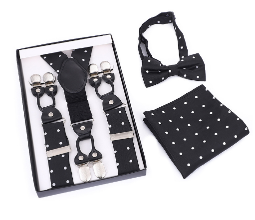 Sebastian | Men's Suspender and Bow Tie Set – Classic, Adjustable & Timelessly Stylish