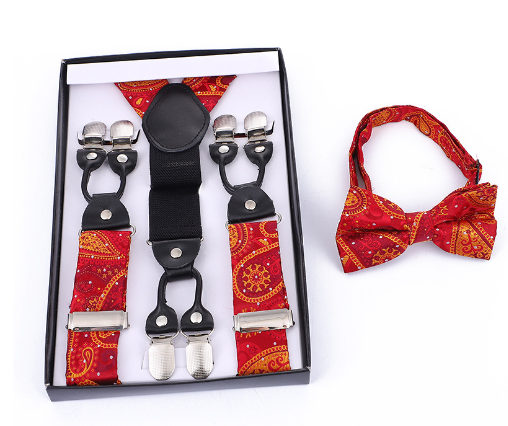 Sebastian | Men's Suspender and Bow Tie Set – Classic, Adjustable & Timelessly Stylish