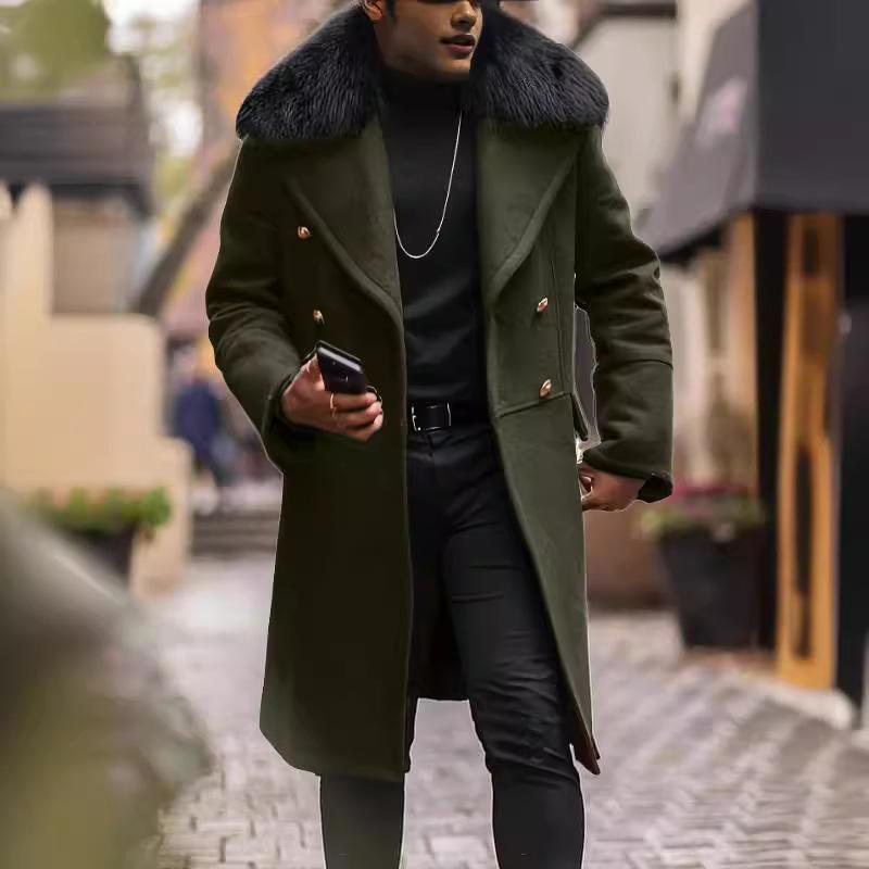 Zyren | Stylish Double-Breasted Men's Winter Coat