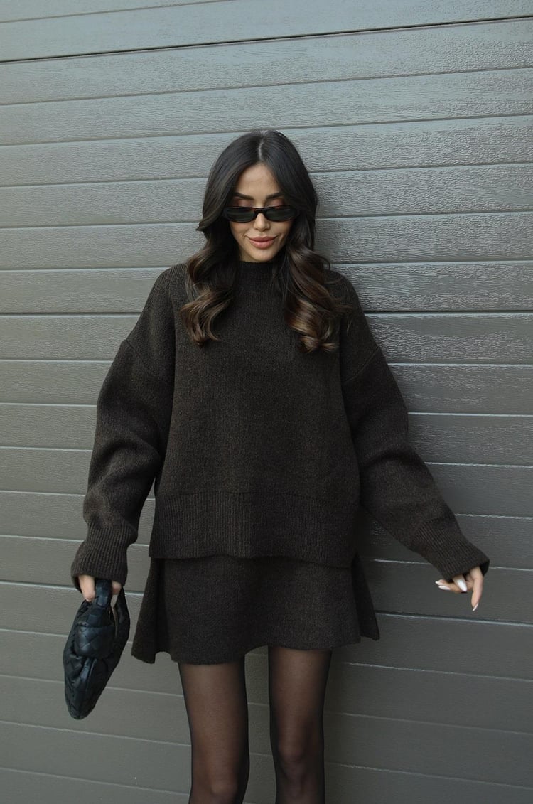 Olivia | Women's Knit Set - Cozy Sweater & Skirt Combo for Effortless Style