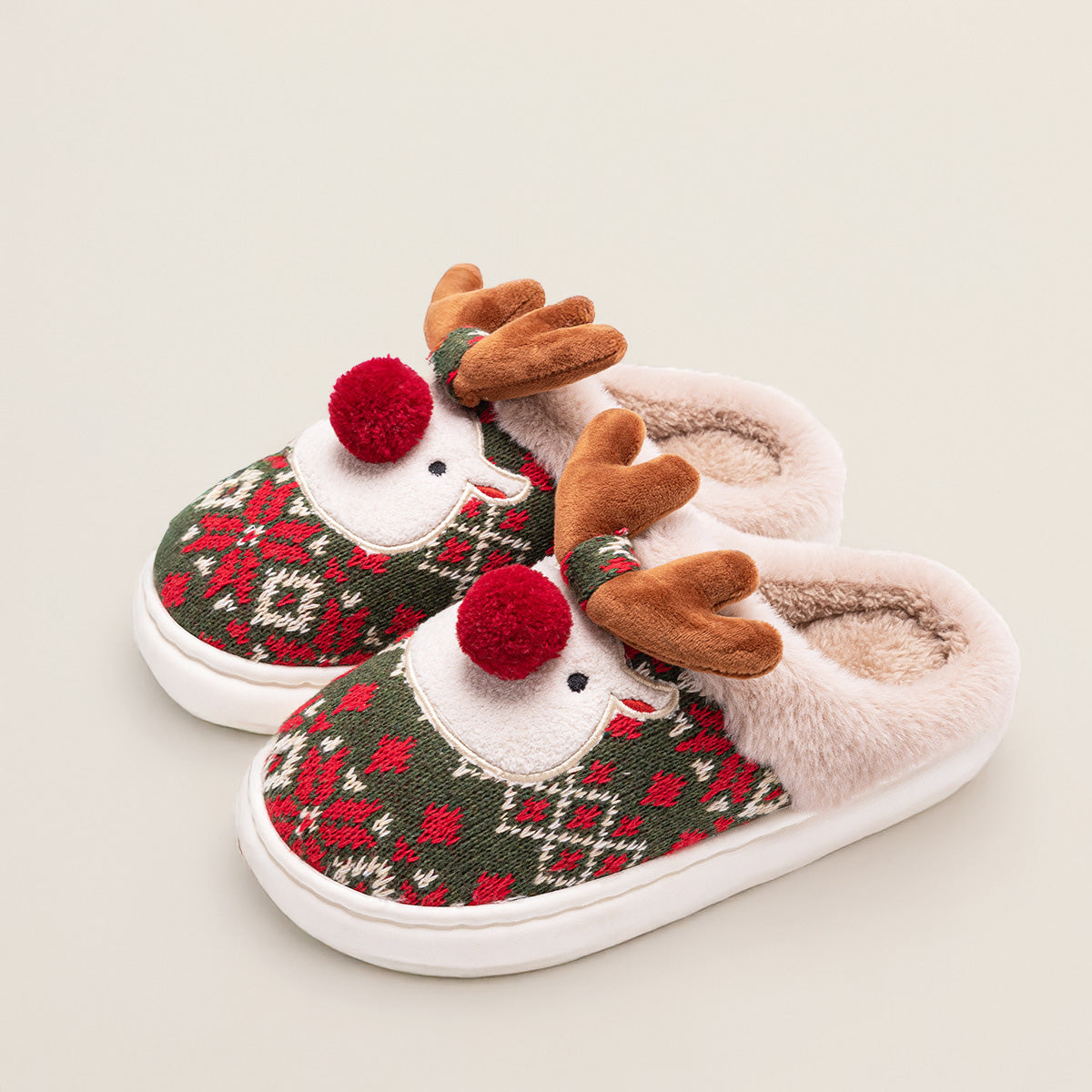 Rudolph | Christmas Reindeer Slippers – Cozy, Soft & Anti-Slip