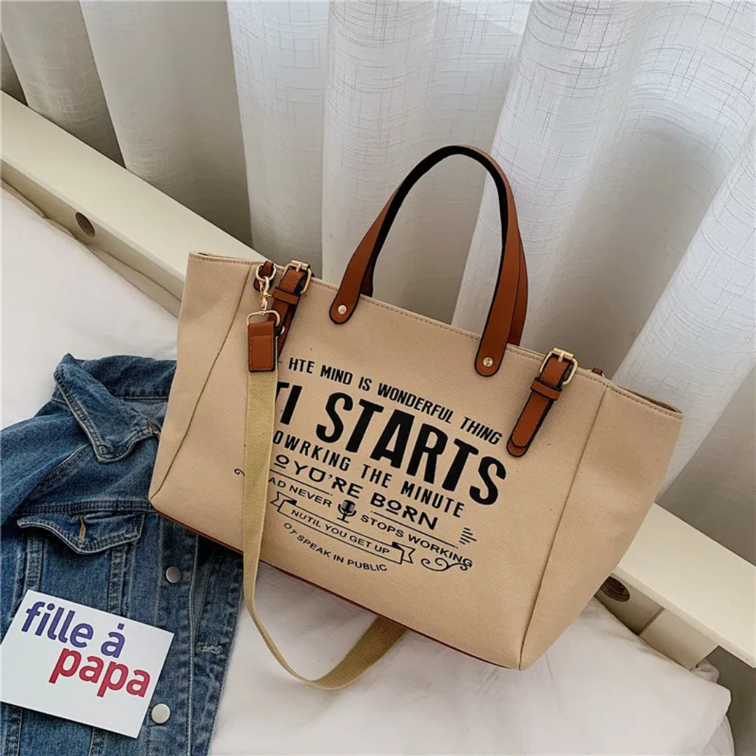 Elowen | Women's Large Tote Bag - Casual & Trendy Canvas Bag