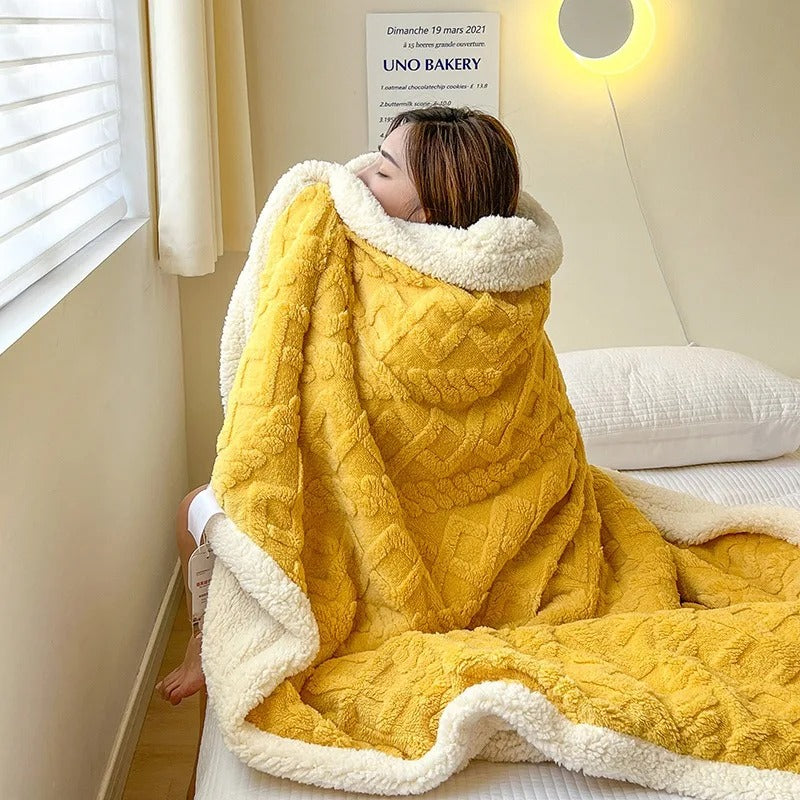 ArcticWarm | Thick Wool Winter Blanket – Heavyweight, Cozy & Ultra-Soft