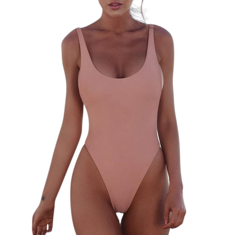 Alina | Women's High-Leg One-Piece Swimsuit – Chic & Confident Swimwear