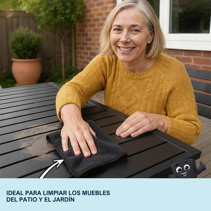 Ideal para limpiar los muebles del patio y el jardín