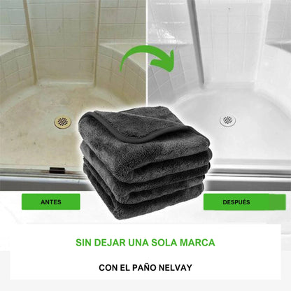 Antes y después: sin dejar una sola marca con el paño NELVAY