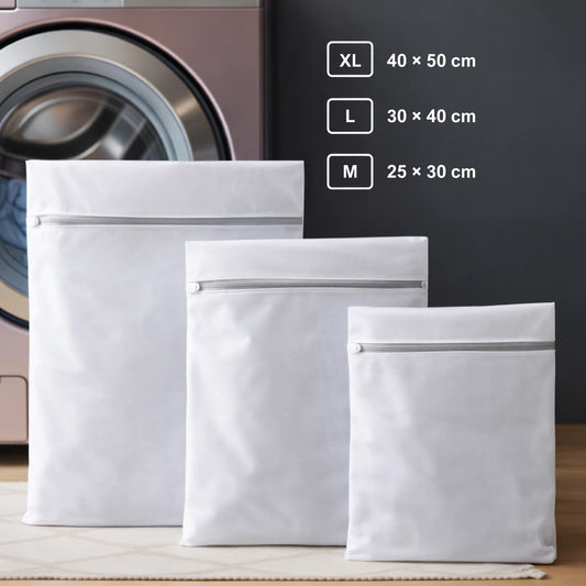 Bolsas de lavado NELVAY, paquete de 3 en tamaños XL, L y M