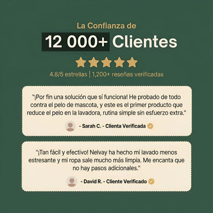 La confianza de más de 12,000 clientes: 4.8 de 5 en más de 1,200 reseñas verificadas
