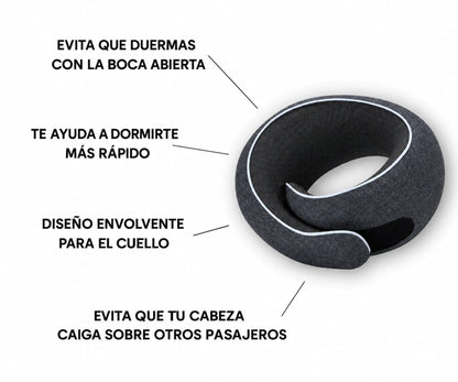 Soporte para el cuello mientras duermes sentado